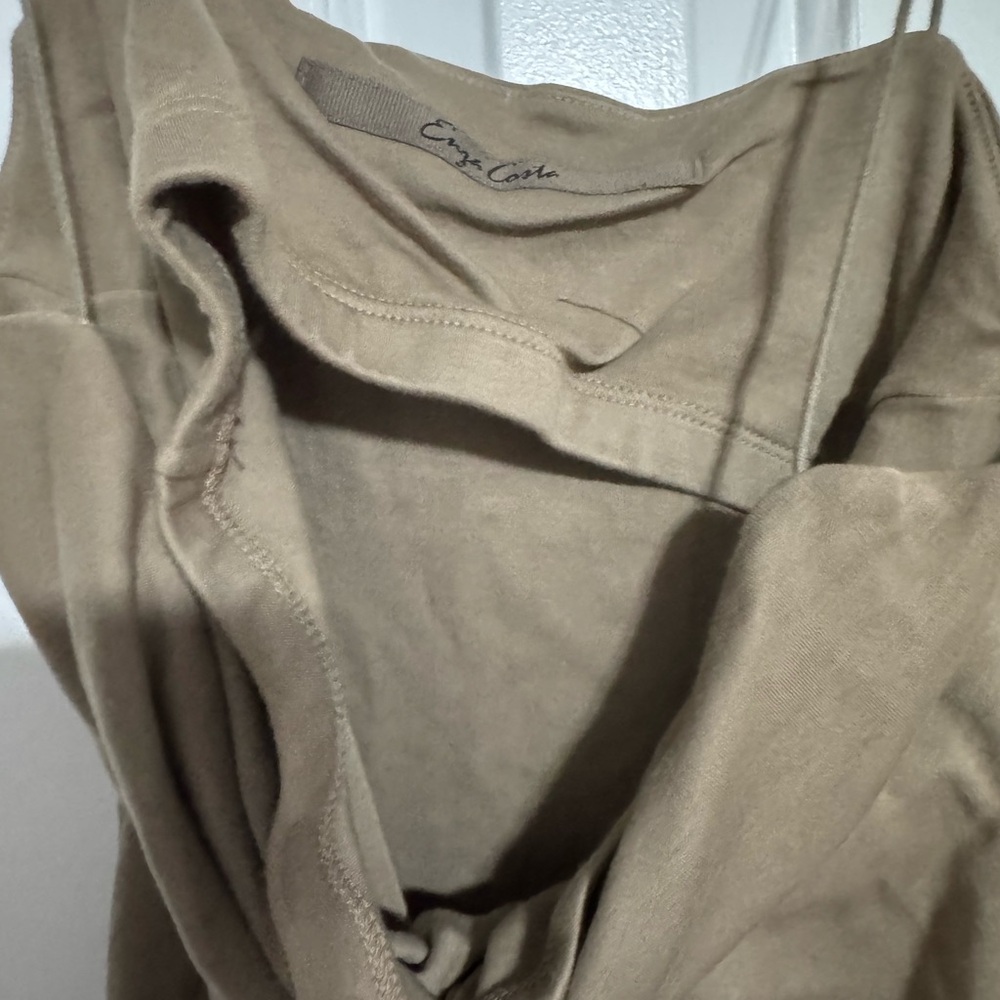 Enza Cami Tank Top in Olive Oil - Picture 4 of 7